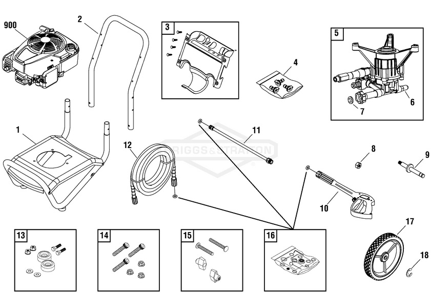 Briggs & Stratton Speed Clean pressure washer model 020556 replacement parts, pump breakdown, repair kits, owners manual and upgrade pump.